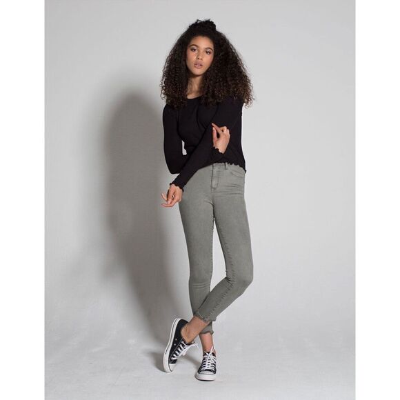 RSQ | Cali High Rise Jeans in Olive Green, Size 27 - Picture 1 of 11